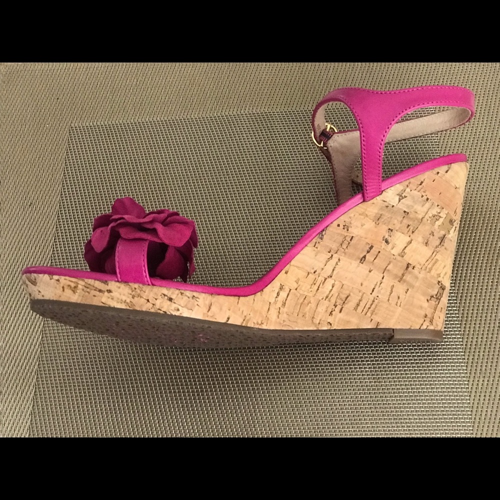 Jack Rogers Suede Petal Wedges - Picture 6 of 8